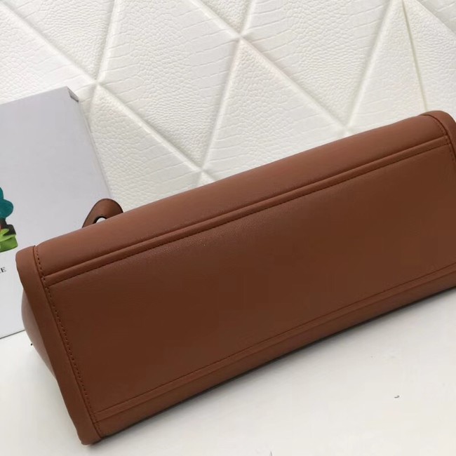 Prada Concept Leather handbag 1BA183 Brown