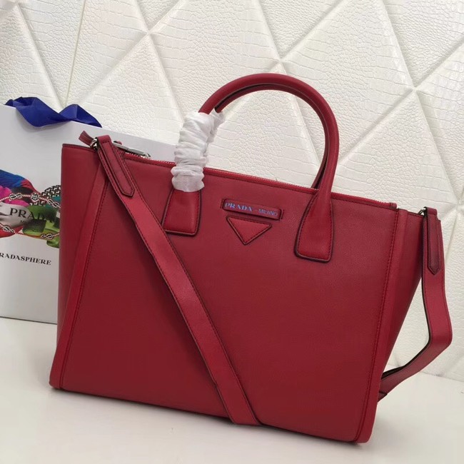 Prada Concept Leather handbag 1BA183 red