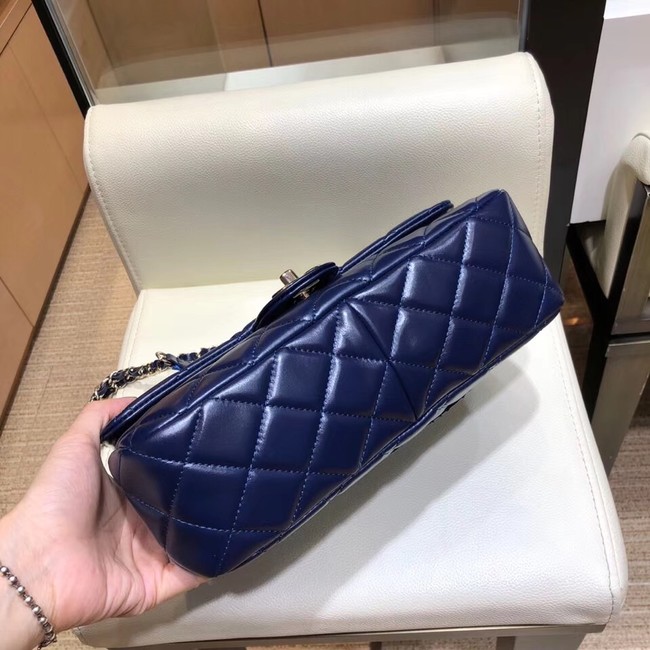 Chanel Calfskin & Gold-Tone Metal A95109 blue