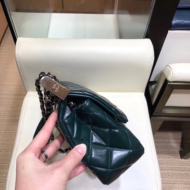 Chanel Calfskin & Gold-Tone Metal A95109 green