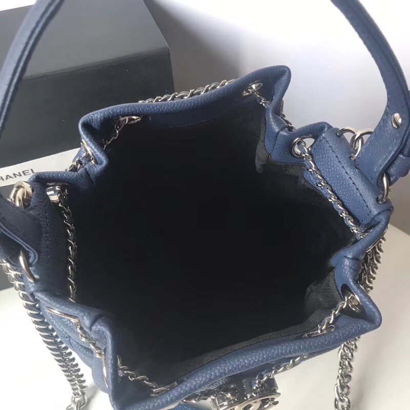 Chanel drawstring bag A91273 Blue
