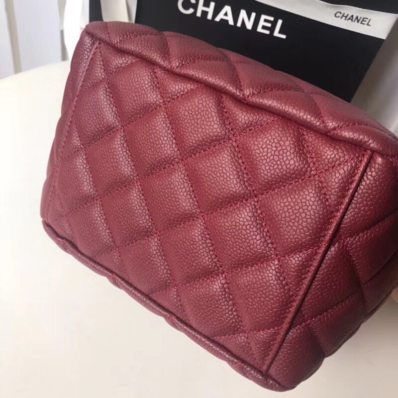 Chanel drawstring bag A91273 Burgundy