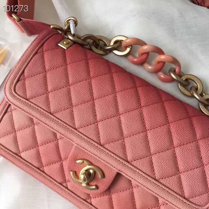 Chanel flap bag AS0062 Coral