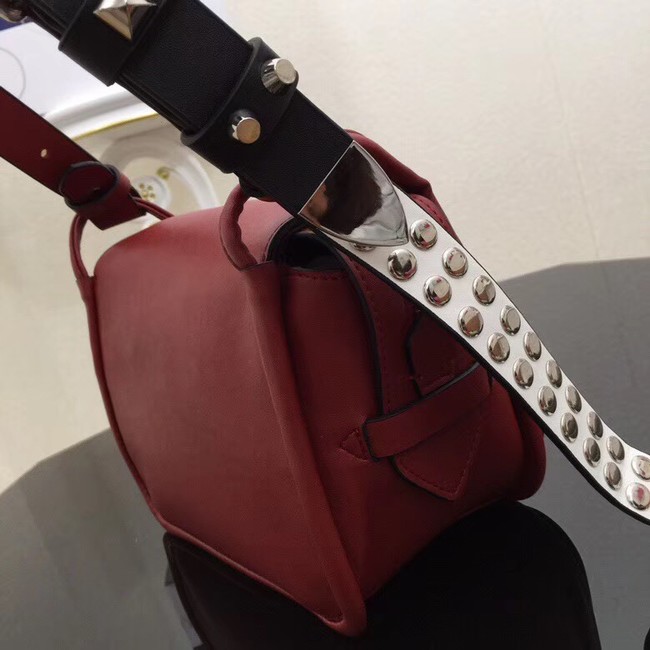 Prada Concept calf leather bag 1BD123 Wine
