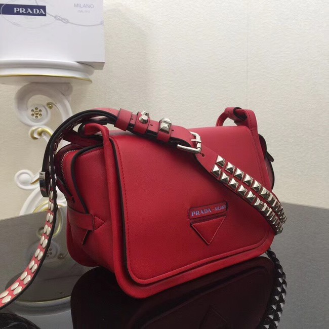 Prada Concept calf leather bag 1BD123 red