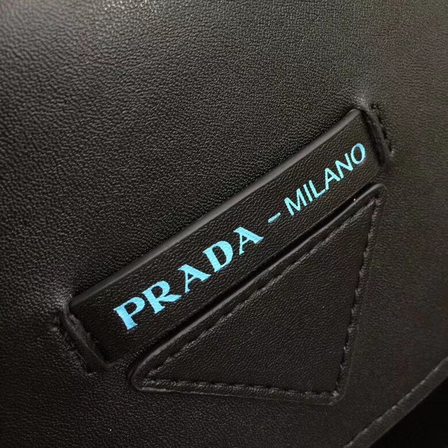 Prada Concept calf leather bag 1BD123 black&white