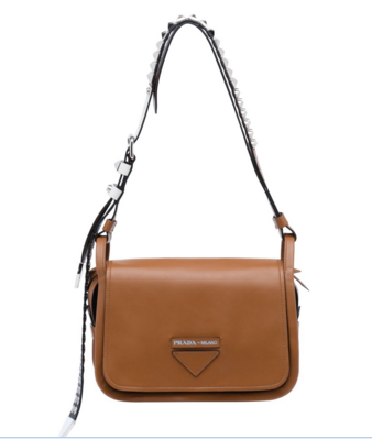 Prada Concept calf leather bag 1BD123 brown