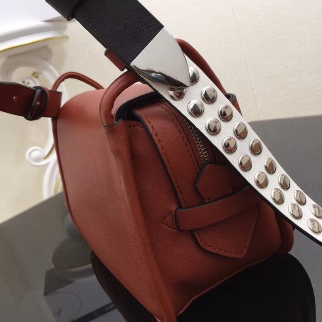 Prada Concept calf leather bag 1BD123 brown