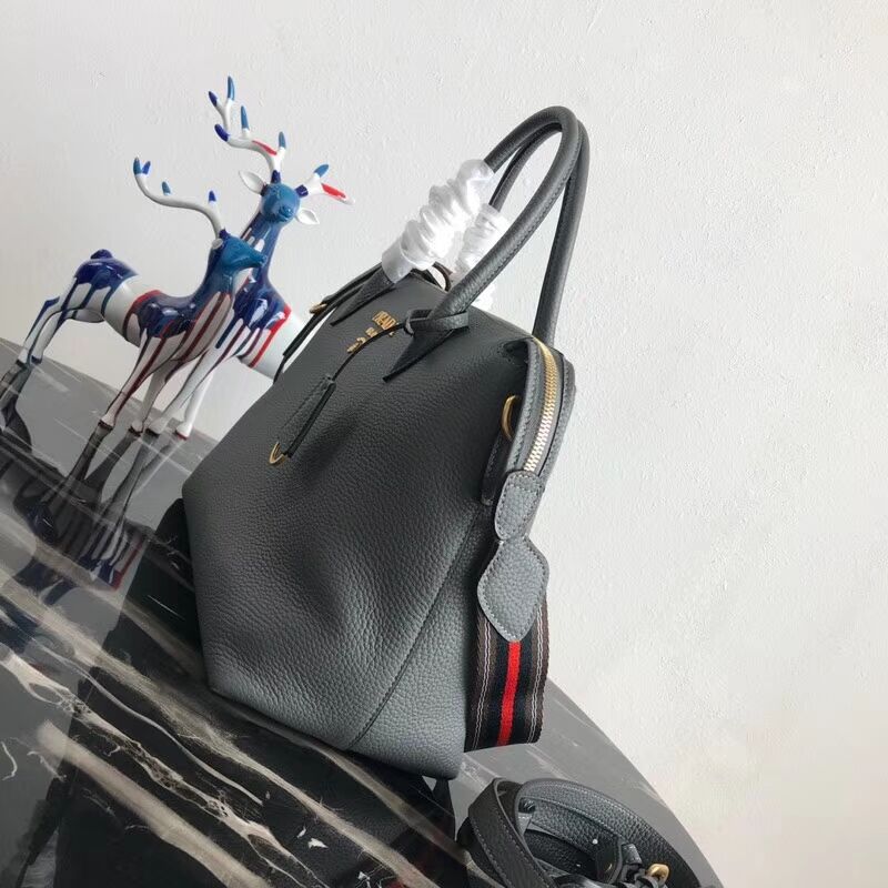 Prada Calf leather bag 1BA157 grey