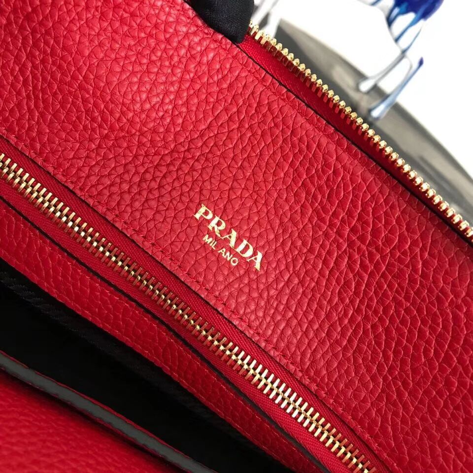 Prada Calf leather bag 1BA157 red