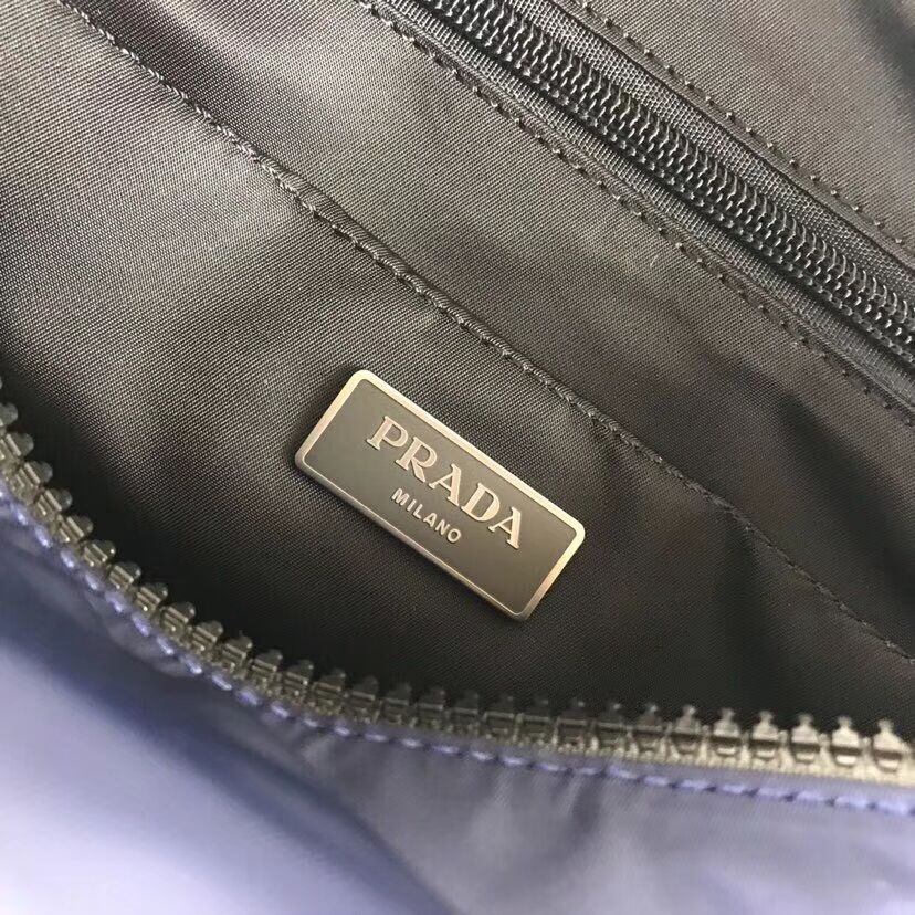 Prada Nylon shoulder bag 1BL015 dark blue