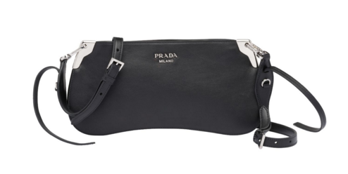 Prada Sidonie leather shoulder bag 1BH111 black