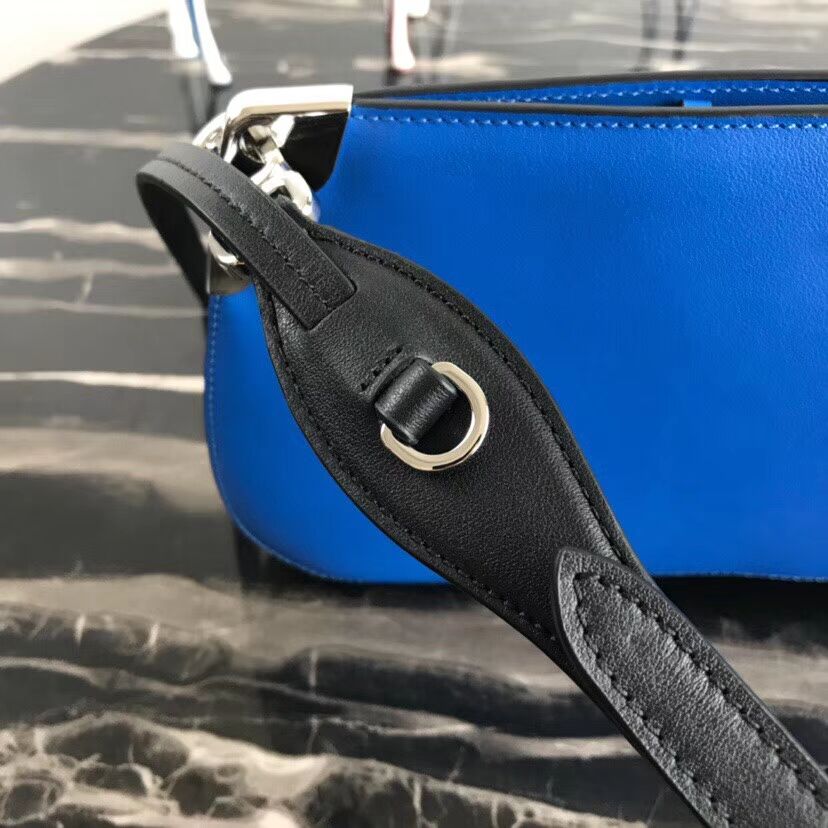 Prada Sidonie leather shoulder bag 1BH111 blue