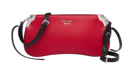 Prada Sidonie leather shoulder bag 1BH111 red