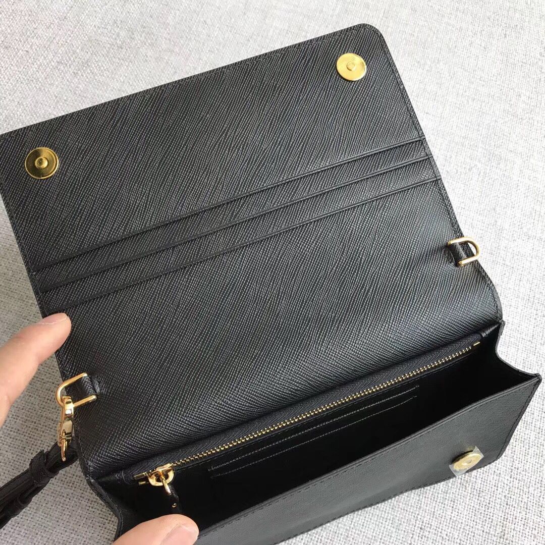 Prada Saffiano Leather Mini Bag 1HZ029 black