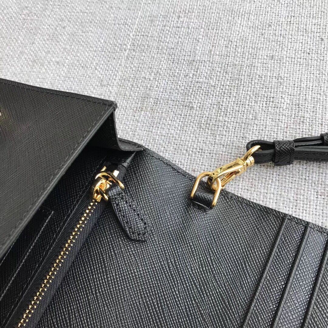 Prada Saffiano Leather Mini Bag 1HZ029 black