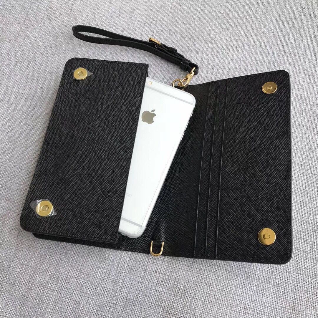 Prada Saffiano Leather Mini Bag 1HZ029 black