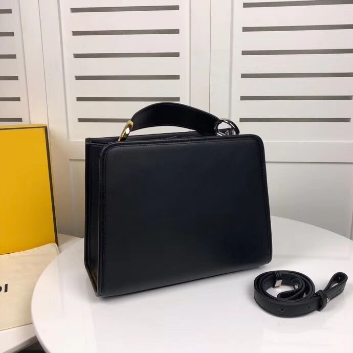 Fendi KAN I F leather bag 8DH844 black