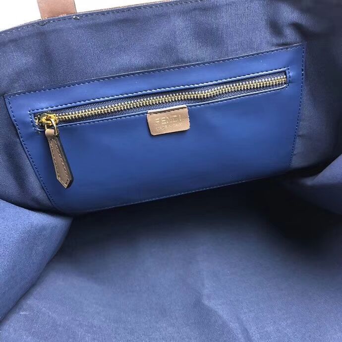 Fendi SHOPPER F1843 brown&blue