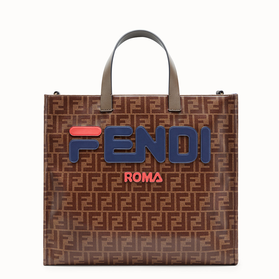 Fendi SHOPPER F1843 brown&blue