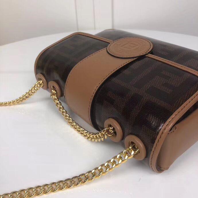 Fendi WALLET ON CHAIN 8HF836 brown