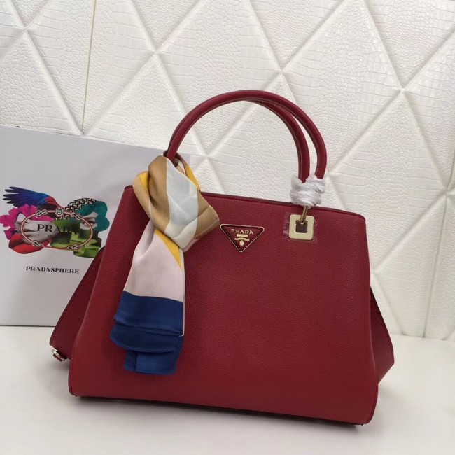 Prada Calf leather bag 2024 red