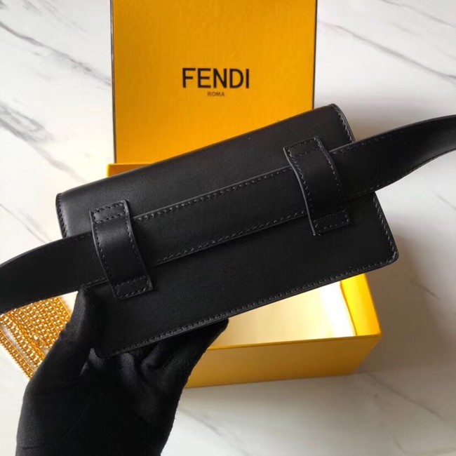 Fendi BELT BAG leather belt bag 8BM005 black