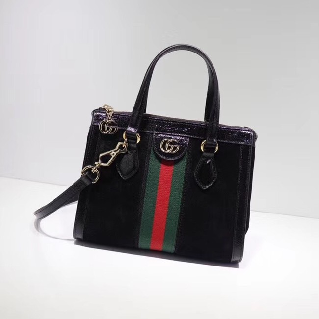 Gucci Ophidia small GG tote bag 547551 Black suede