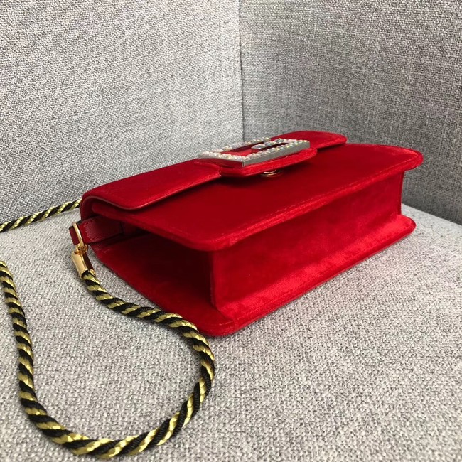 Gucci Shoulder bag with Square G 544242 red