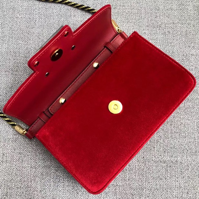 Gucci Shoulder bag with Square G 544242 red