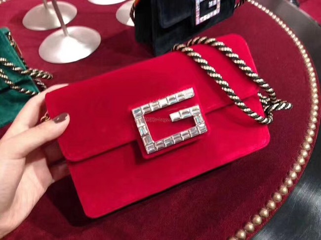 Gucci Shoulder bag with Square G 544242 red