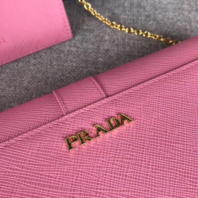 Prada Cahier Saffiano Leather Wallet Large 1MH132 pink