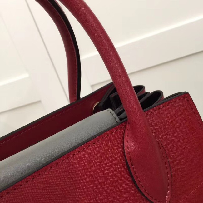 Prada Calf leather bag 1BA050 red&grey