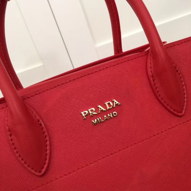 Prada Calf leather bag 1BA050 red&white