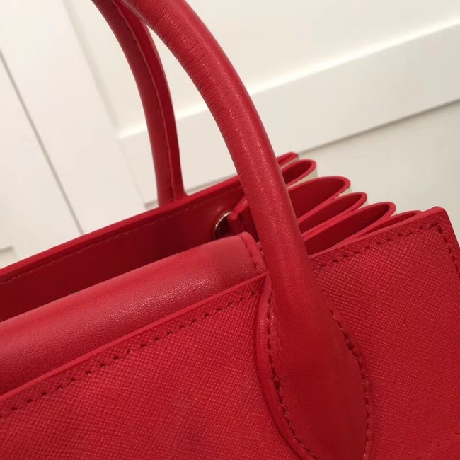 Prada Calf leather bag 1BA050 red&white