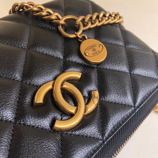 Chanel classic clutch with chain A94105 black