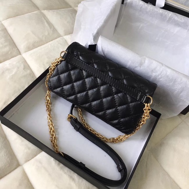 Chanel waist bag Aged Calfskin & Gold-Tone Metal A57991 black black