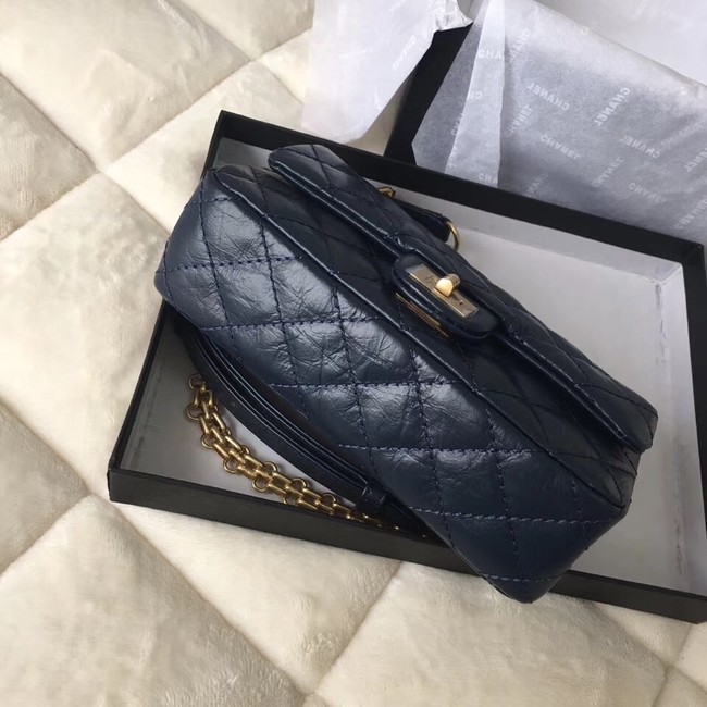 Chanel waist bag Aged Calfskin & Gold-Tone Metal A57991 dak blue