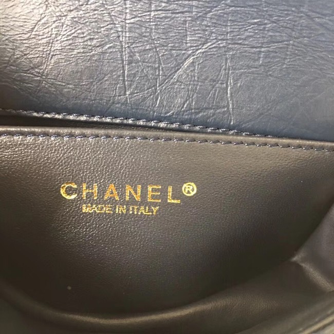 Chanel waist bag Aged Calfskin & Gold-Tone Metal A57991 dak blue