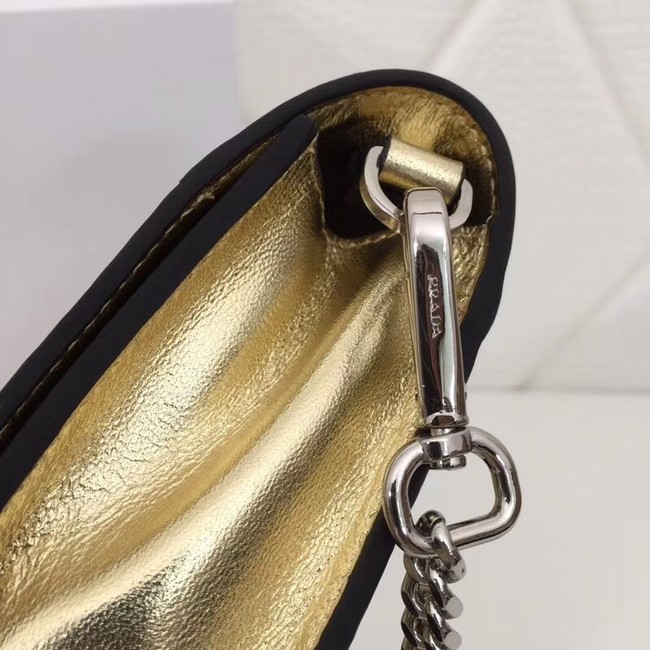 Prada Cahier calf leather bag 1BH018 gold