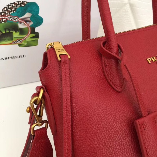 Prada Calf leather bag 1BA157 Burgundy