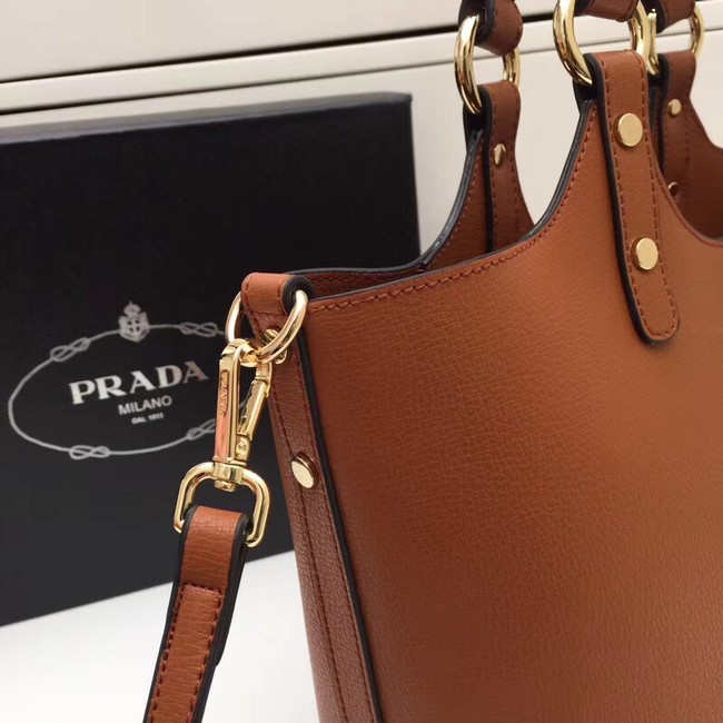 Prada Calf leather bag 2209 brown