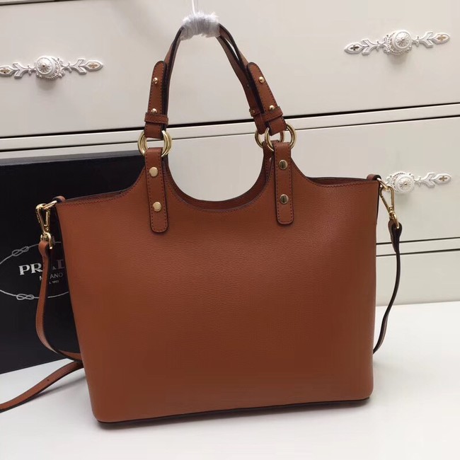 Prada Calf leather bag 2209 brown