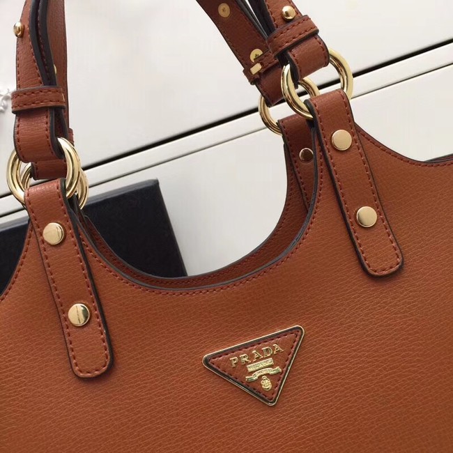 Prada Calf leather bag 2209 brown