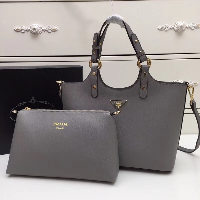 Prada Calf leather bag 2209 grey