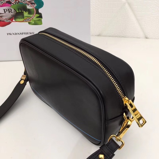 Prada Leather shoulder bag 1BH093 black