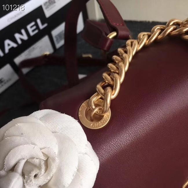 Chanel backpack Grained Calfskin Calfskin & Gold-Tone Metal A57570 Burgundy