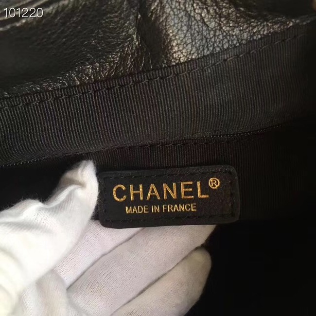 Chanel backpack Grained Calfskin Calfskin & Gold-Tone Metal A57570 black