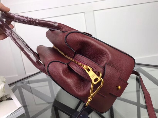 Prada Calf leather bag 1031 Burgundy