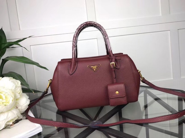 Prada Calf leather bag 1031 Burgundy